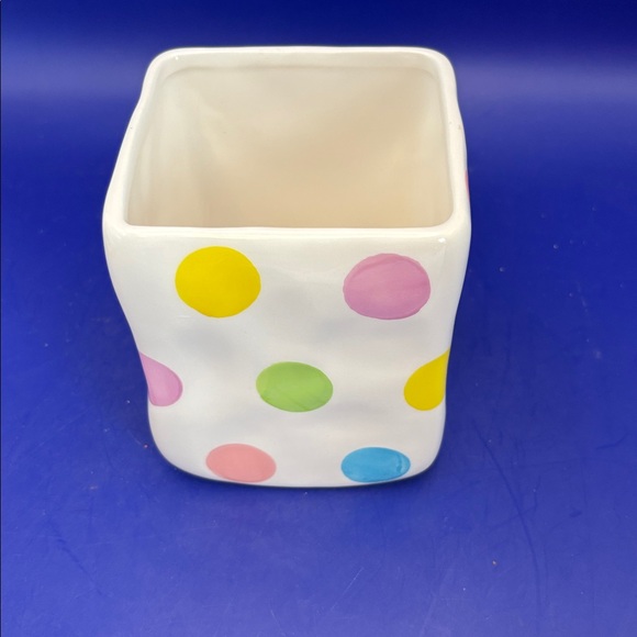 Teleflora Colorful Polka Dot Ceramic Vase - Picture 2 of 4